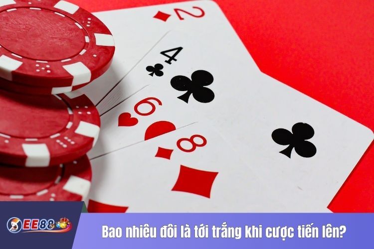 Bao nhiêu đôi là tới trắng khi cược tiến lên?