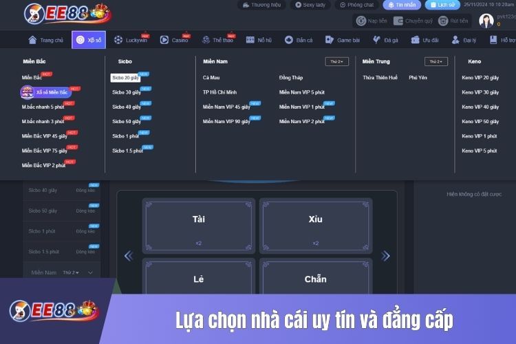 Lựa chọn nhà cái uy tín và đẳng cấp